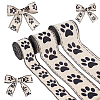 3Rolls 3 Styles Pet Theme Polyester Ribbons SRIB-ME0001-26-1