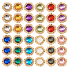 48Pcs 12 Colors Glass Cabochons GLAA-TA0001-52-2