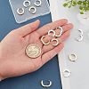 Unicraftale 12Pcs 2 Colors 201 Stainless Steel Huggie Hoop Earrings Findings STAS-UN0028-58-2