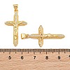 Easter Brass Micro Pave Clear Cubic Zirconia Pendants CU-CBADC6C-09G-03-3