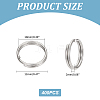 Unicraftale 304 Stainless Steel Split Rings STAS-UN0018-31P-3