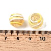 Handmade Gold Sand Enamel Lampwork Beads LAMP-B035-03G-4