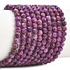 Heated Natural Sugilite Beads Strands G-B193-B03-4mm-2