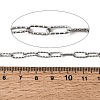 304 Stainless Steel Textured Paperclip Chains CHS-P029-01P-2