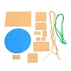 The Earth Day Theme DIY Non Woven Cloth Cartoon Earth-shaped Bag Kits DIY-WH0265-35-4