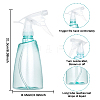 Transparent Plastic Trigger Squirt Bottles AJEW-GA0001-10-6