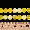 Frosted Transparent Glass Beads Strands GLAA-T032-T8mm-MBB11-4