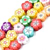 Handmade Polymer Clay Beads Strands CLAY-S096-042F-1