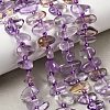 Natural Ametrine Beads Strands G-L649-A09-01-1