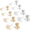 304 Stainless Steel Stud Earring Findings STAS-UN0015-23-5