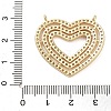 Brass Micro Pave Cubic Zirconia Pendants KK-P280-01G-3