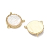 Brass Micro Pave Clear Cubic Zirconia Chandelier Component Links CU-CBA5585-03G-05-2