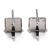 304 Stainless Steel Stud Earring Settings X-STAS-B004-04P-A-1