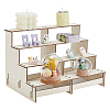4-Tier Assembled Wood Jewelry Display Riser Stands ODIS-WH0025-130-1