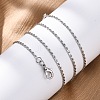 Brass Link Chain Necklaces for Women NJEW-D302-13P-5