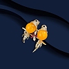 Magpie Alloy Rhinestone Brooches for Backpack Clothes LS-PW-WG4E8D5-01-4