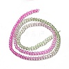 Transparent Gradient Color Glass Beads Strands GLAA-H021-01B-01-4