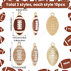 20Pcs 2 Styles Alloy Rhinestone Pendants FIND-SC0022-78-2
