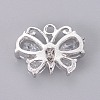 Brass Cubic Zirconia Pendants KK-F809-05P-2