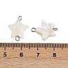Natural Shell Star Connector Charms X1-STAS-D378-26P-3