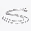 Non-Tarnish 304 Stainless Steel Curb Chains Necklaces LS-NJEW-L167-17-P-2