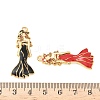 304 Stainless Steel Enamel Pendants STAS-I346-60G-3