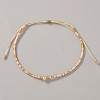 Bohemian Style Handmade Glass Seed Beaded Braided Bead Bracelets for Women TS0574-1-1