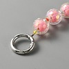 Beads in Beads Style Faceted Acrylic Chain Bag Straps PURS-WH0001-52B-2