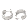 Non-Tarnish 304 Stainless Steel Round Stud Earrings EJEW-B026-08P-2