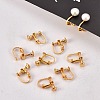 Brass Screw On Clip-on Earring Findings LS-KK-L164-02G-8