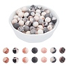 Natural Pink Zebra Jasper Beads Strands G-AR0001-90-8