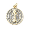 Brass Enamel Pendants LS-KK-H255-05G-01-1