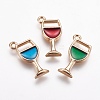 Alloy Enamel Pendants ENAM-G124-06-1