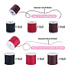 6Rolls 6 Colors Nylon Braided Cord NWIR-TA0001-46D-3