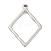 Non-Tarnish 304 Stainless Steel Laser Cut Pendants STAS-U009-03B-P-1