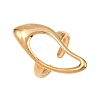 Irregular 304 Stainless Steel Cuff Open Rings RJEW-E300-01G-1