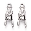 304 Stainless Steel Pendants STAS-T065-21B-P-1