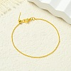 Brass Cable Chains Bracelets for Women BJEW-G735-09G-3