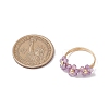 Natural Amethyst Finger Rings RJEW-TA00198-02-3