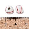 Spray Painted Wooden Beads WOOD-A029-07A-3