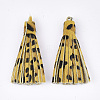 Eco-Friendly Cowhide Leather Tassel Big Pendants FIND-S301-36D-2