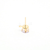 Iron Stud Earring Findings IFIN-WH0050-07G-01-2