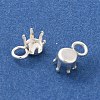 Ion Plating(IP) 304 Stainless Steel Charms Rhinestone Claw Settings LS-X-STAS-U025-02A-S-2