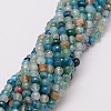 Natural Agate Bead Strands X-G-G882-6mm-C02-1-1