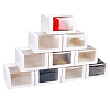Foldable Cardboard Gift Cap Storage Boxes with Clear PVC Window CON-WH0099-66E-1