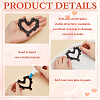 2Pcs Heart Rhinestone Garment Accessores FIND-FG0003-50-4