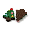 Christmas Trees Non-woven Fabrics Cabochons FIND-K015-01B-2