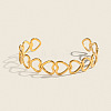 Hollow 304 Stainless Steel Cuff Bangles for Women QQ2164-1