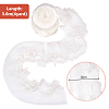 2 Layer Polyester Pleated Lace Trim OCOR-WH0088-46A-2