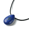 Natural & Synthetic Gemstone Pendant Necklaces NJEW-C046-02-4